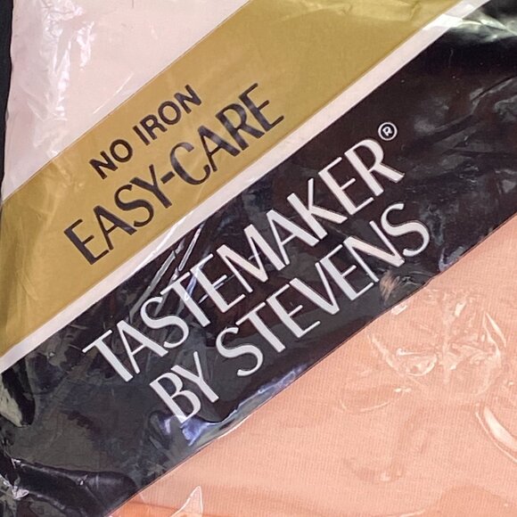 Vintage Stevens Tastemaker Cotton Blend Full Flat Sheet Peach Orange NEW - Picture 1 of 9